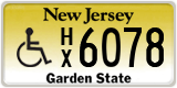 New Jersey, Vehicles for disabled persons (A/B XXXX / XXXX A/B)