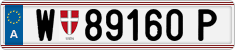 License plate of Austria, Regular plates
