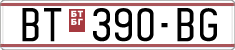 License plate of North Macedonia, Regular plates (1993)
