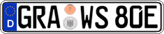 German license plate, Electric vehicles
