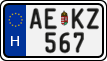 license plates of Hungary, Regular plates (2022)