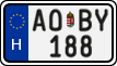 license plates of Hungary, Regular plates (2022)