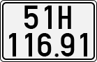 License plate of Vietnam, Cars