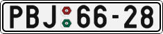 License plate of the Czech Republic, Cars (1960)