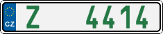 License plate of the Czech Republic, Dealer (2001)