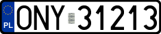 License plates of Poland, Regular car plates