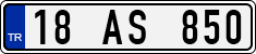 License plate of Turkey, Regular plates