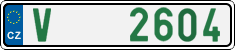 License plate of the Czech Republic, Oldtimers (2001)