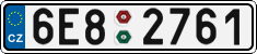 License plate of the Czech Republic, Cars (2001)