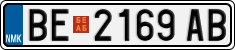 License plate of North Macedonia, Regular plates (2012)