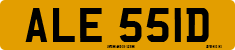 License plate of the United Kingdom, 1963 year system