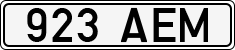 License plate of Estonia, Regular car plates