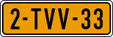 License plate of the Netherlands, Cars