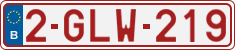 License plate of Belgium, Regular plates (2010)