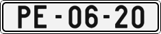 License plate of the Czech Republic, Cars (1960)