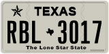 Texas, Regular plates (2012) (АBC-1234)