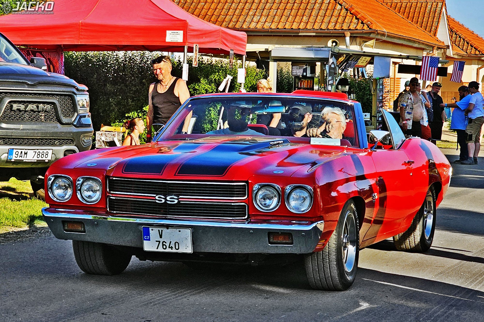 V 7640, Chevrolet Chevelle 2nd gen 1970 2-door Convertible (67; A-body), 2nd facelift, 1969–1970