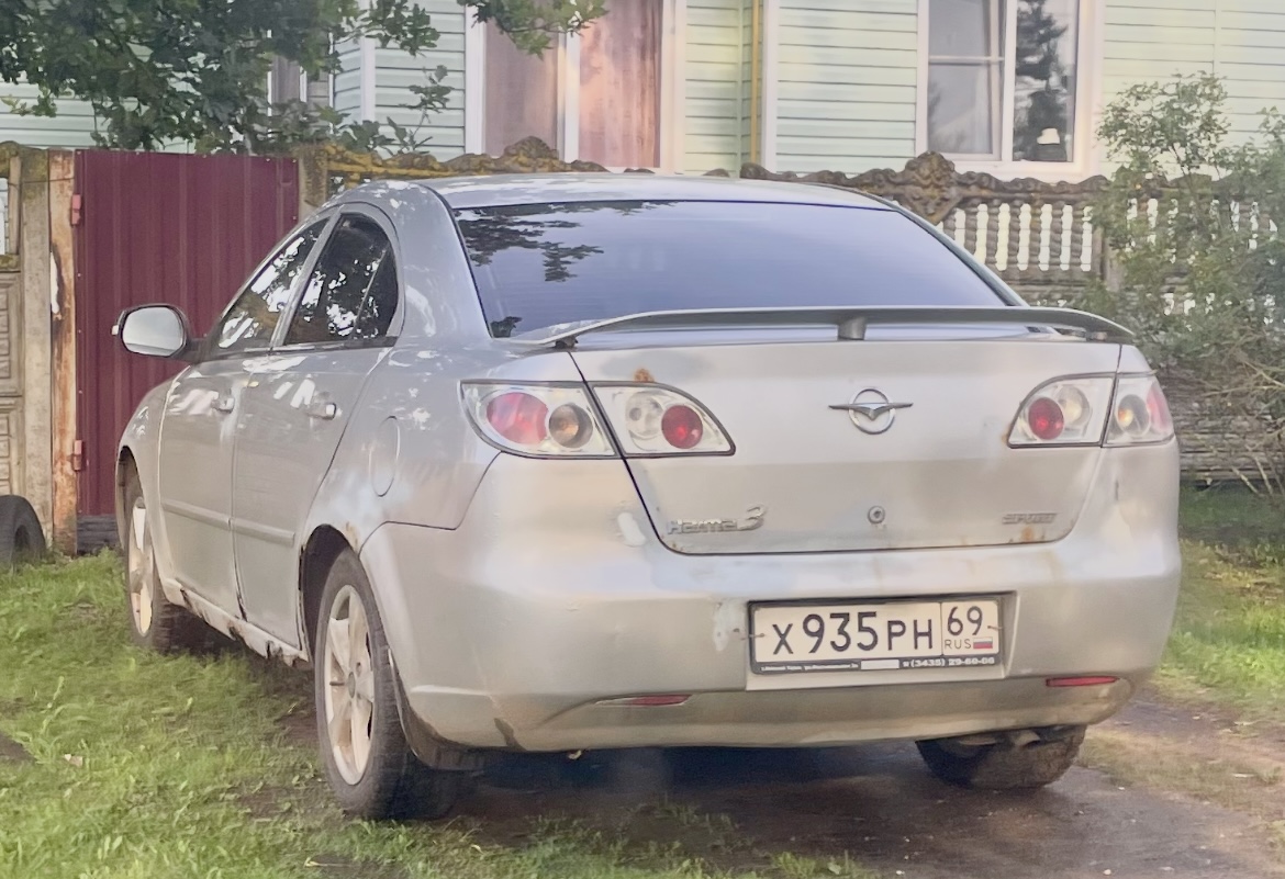 х 935 рн 69, Haima  Sedan, 2007–2013