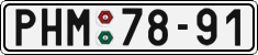 License plate of the Czech Republic, Cars (1960)