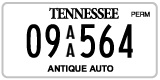 Tennessee, Antique (AA 12345)