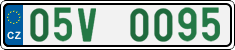 License plate of the Czech Republic, Oldtimers (2001)