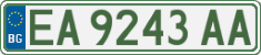 License plate of Bulgaria, Cars
