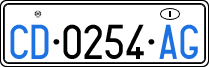 License plate of Italy, Diplomatic
