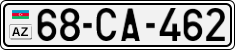 License plate of Azerbaijan, Cars