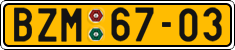 License plate of the Czech Republic, Commercial vehicles (1960)