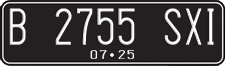 License plate of Indonesia, Regular plates