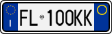 License plate of Italy, Cars (1994 year series)