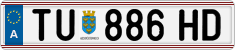 License plate of Austria, Regular plates
