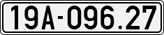 License plate of Vietnam, Cars