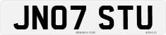 License plate of the United Kingdom, 2001 year system