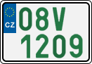 License plate of the Czech Republic, Oldtimers (2001)