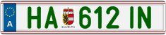 License plate of Austria, Regular plates