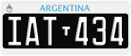 License plate of Argentina, Cars (1995, ABC 123)