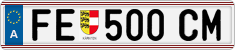 License plate of Austria, Regular plates