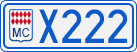 License plate of Monaco, Cars