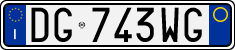 License plate of Italy, Cars (1994 year series)