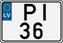 License plate of Latvia, Regular car plates