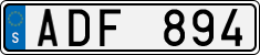 License plate of Sweden, Regular plates