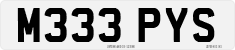 License plate of the United Kingdom, 1983 year system