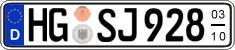 German license plate, Seasonal plates