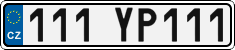License plate of the Czech Republic, Vanity Plates