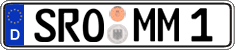German license plate, Regular plates