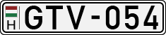 license plates of Hungary, Cars (1990)
