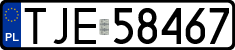 License plates of Poland, Regular car plates