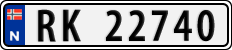 License plate of Norway, Cars