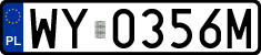 License plates of Poland, Regular car plates